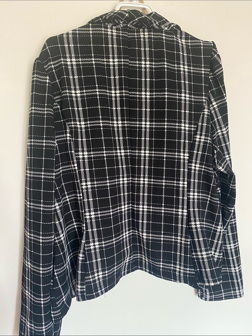 NWOT🌈 SHEIN Curve Plaid Open-Front Women's Blazer - Picture 7 of 8